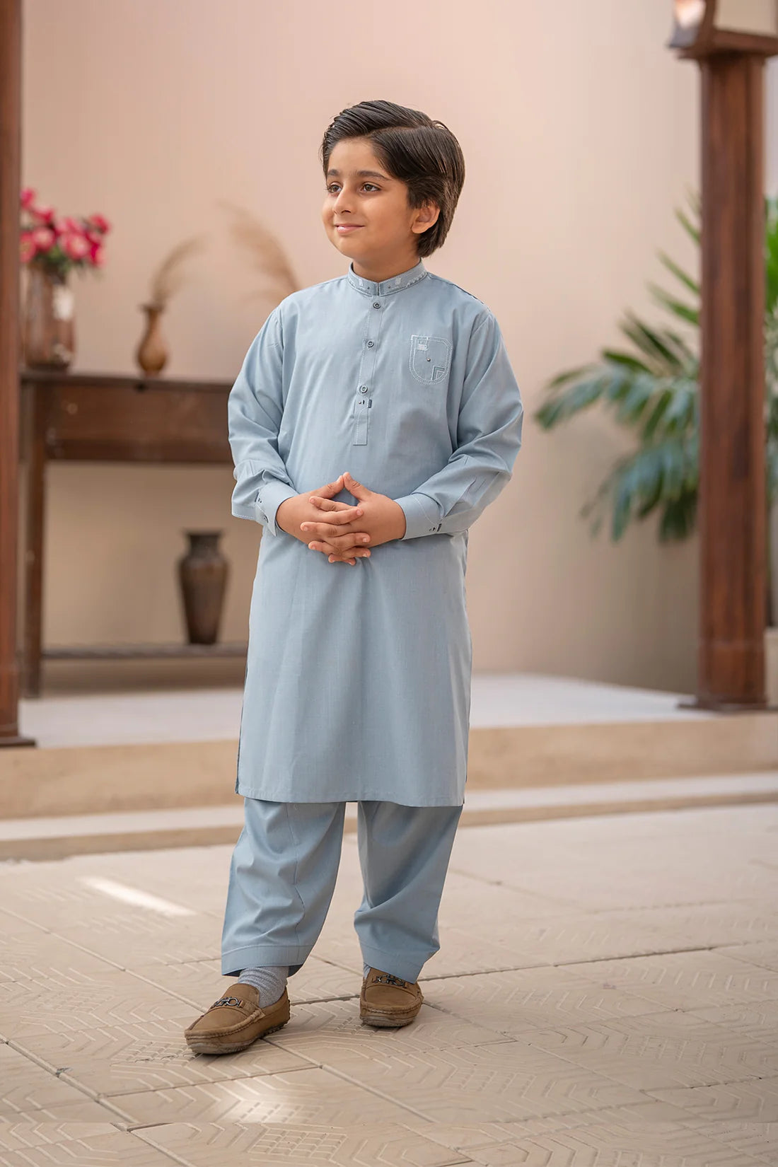 Kids Embroidered Suit 1