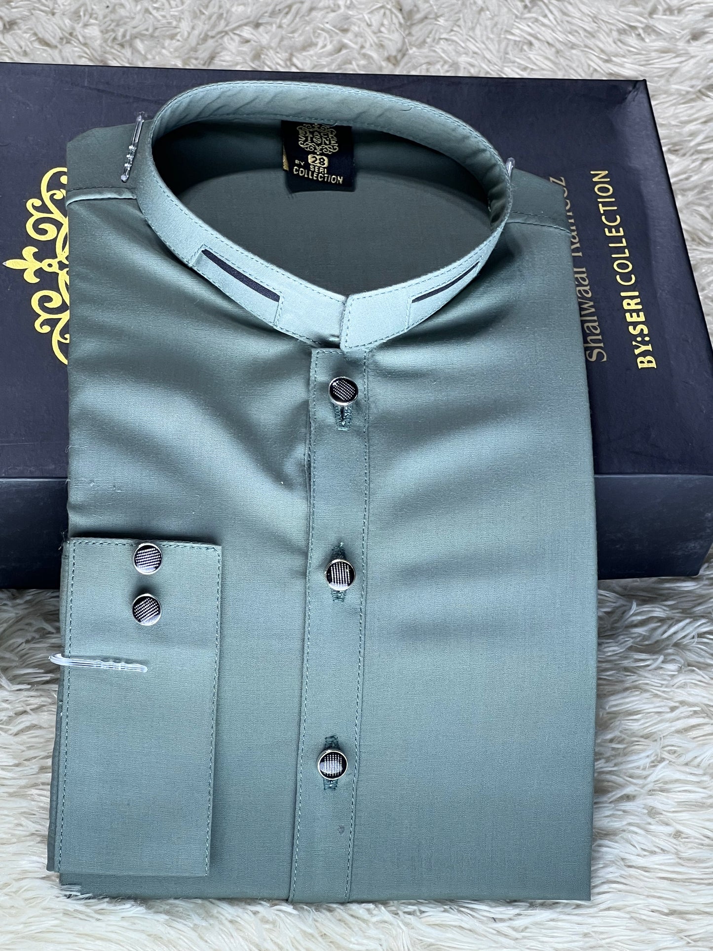 Boys Sea Green Kurta Pajama Set – Premium Traditional Wear