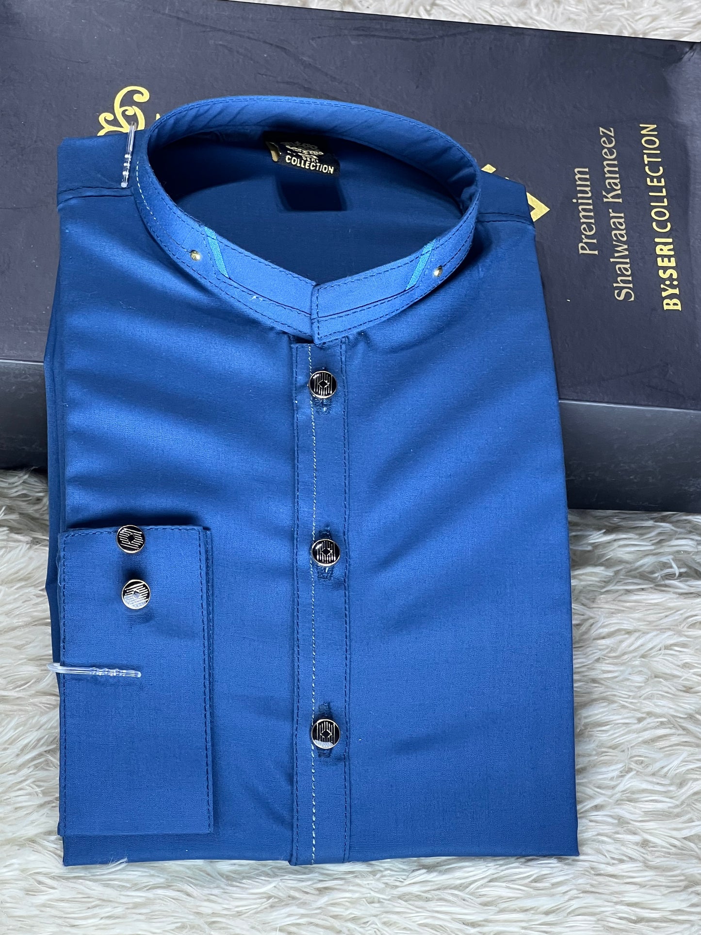 Classic Royal Dark Blue Fit Kurta Suit