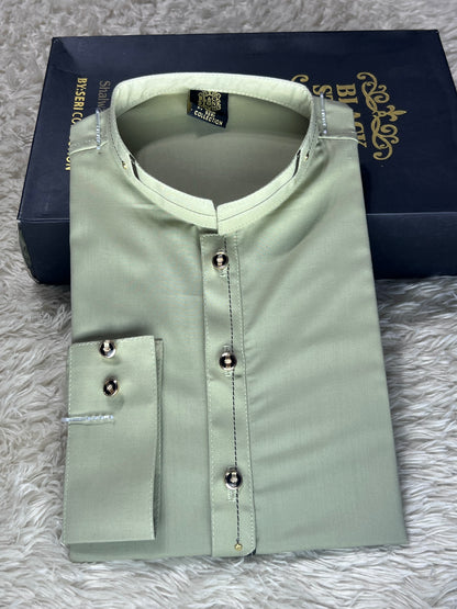 Classic Royal Sky Green Fit Kurta Suit