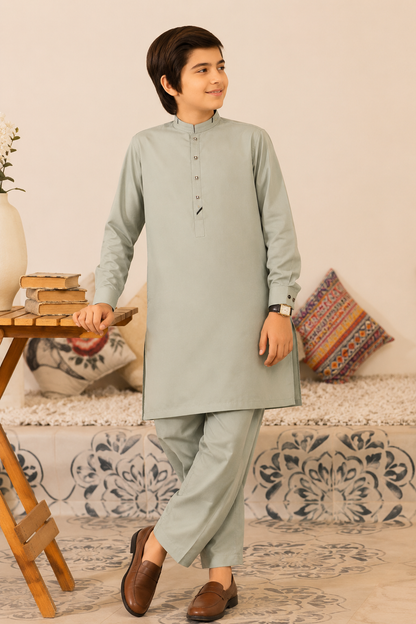 Classic Sky Green Fit Kurta Suit