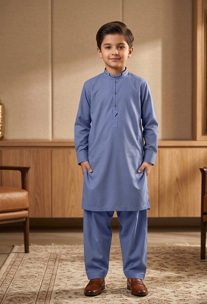 Classic Royal Blue Fit Kurta Suit