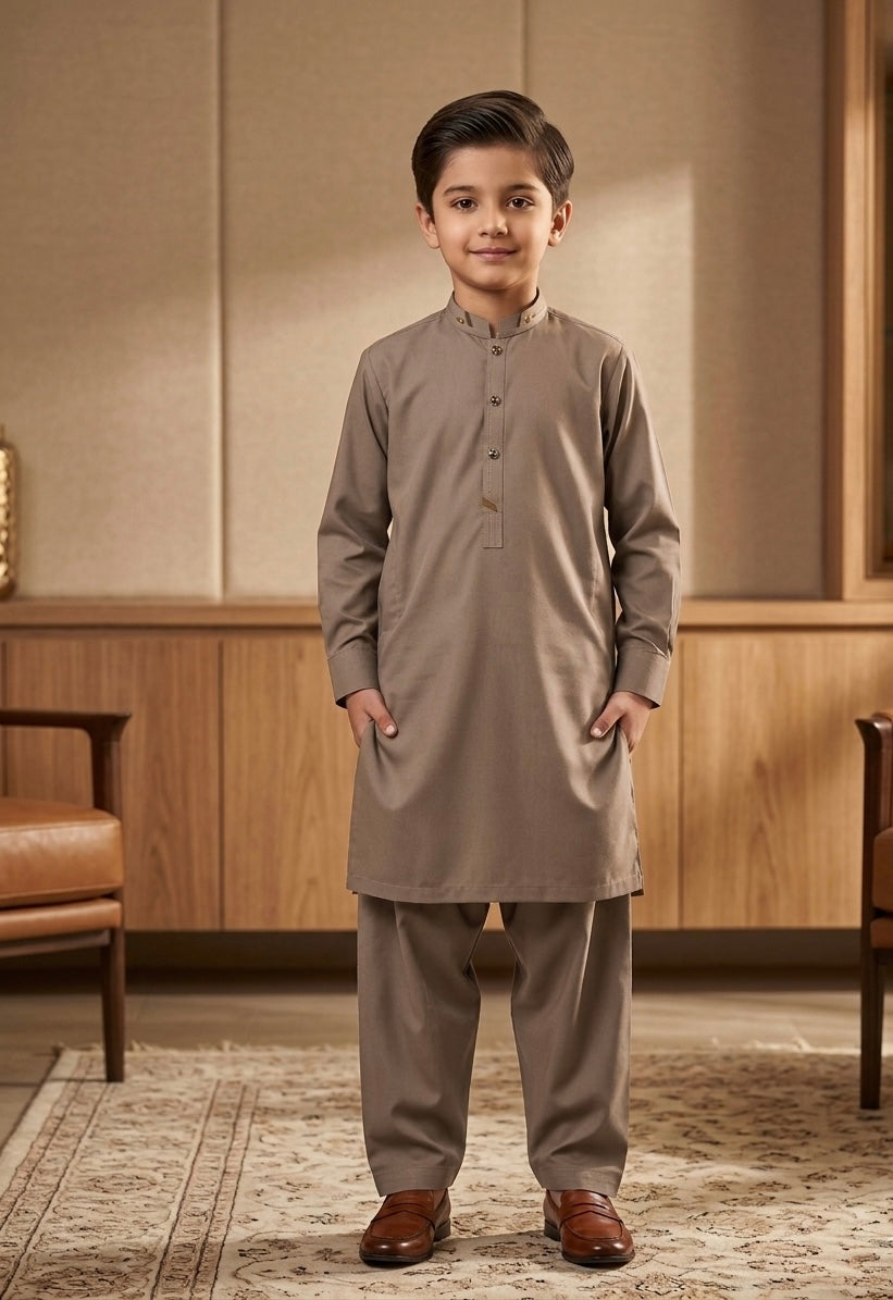 Classic Royal White Skin Fit Kurta Suit
